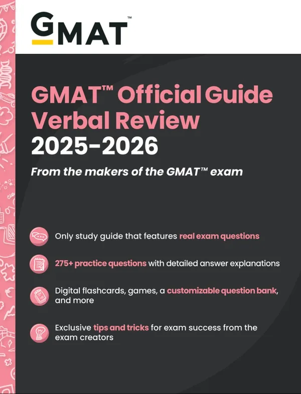 GMAT Official Guide 2025 - 2026 (Verbal Review) from the makers off the GMAT exam - 275+ practice questions