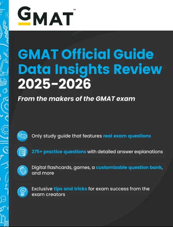 GMAT Official Guide 2025 - 2026 (Data Insights Review) from the makers off the GMAT exam | 275+ practice