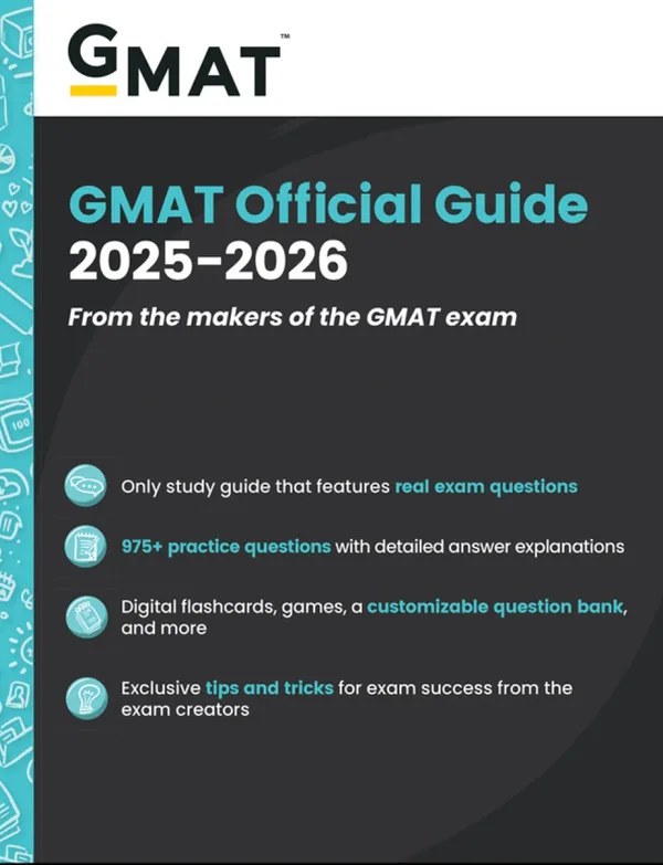 GMAT Official Guide 2025 - 2026 from the makers off the GMAT exam 975+ practice questions question