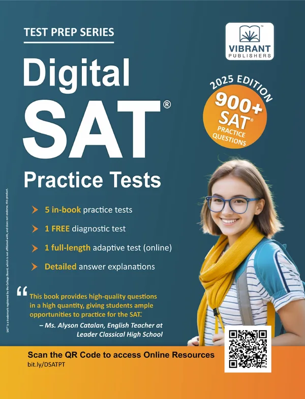 Digital SAT Practice Tests, Vibrant, 900+ Sat practice question