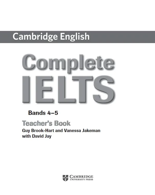 Complete Ielts Band 4-5 Teacher's Book (Bản đẹp)