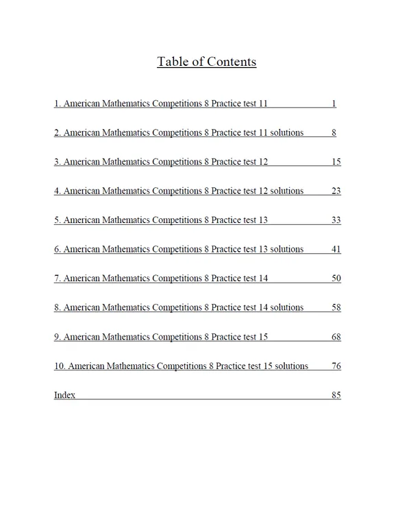 American Mathematics Competitions (AMC 8) Preparation (Volume 7)
