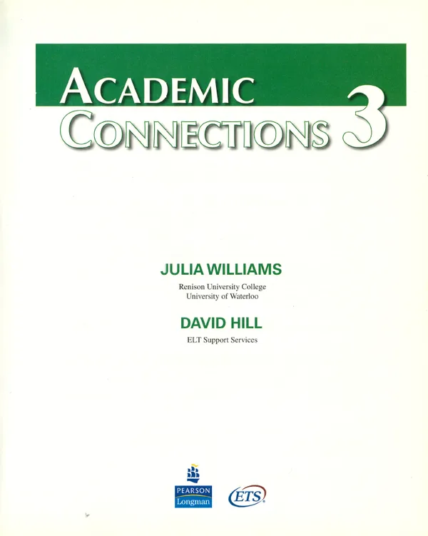 Academic Connections 3, David Hill, Julia Williams