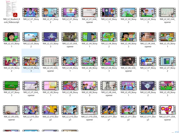Now I know 2 Videos + videoscripts