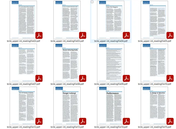 Business Results 2ed Upper-Intermediate Reading Files (tests)